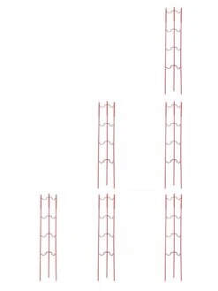 Stacking Tomato Ladders, Set Of 6 -Garden Tool Store 40309 Red stacking tomato ladders set of 6 red tif