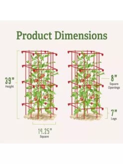 Tomato Cages, Set Of 4 -Garden Tool Store 8587040 1