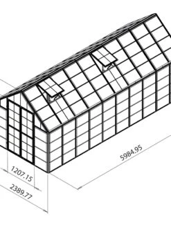 Canopia® By Palram Harmony™ Snap & Grow Greenhouse, 8' -Garden Tool Store 8591043 11V tif