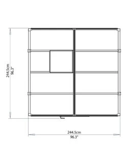 Canopia® By Palram Glory™ Greenhouse, 8' 40 Canopia® By Palram Glory™ Greenhouse, 8' -Garden Tool Store 8591547 14v