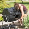 Dual Batch Compost Tumbler With Wheels -Garden Tool Store 8593232 0312 tif