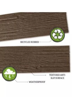 Recycled Rubber Railroad Tie Stepping Stone -Garden Tool Store 8594281 3