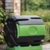 Hot Frog Rolling Compost Tumbler Bin, 37 Gallon -Garden Tool Store 8598961 01V hot frog rolling compost bin 37 gallon