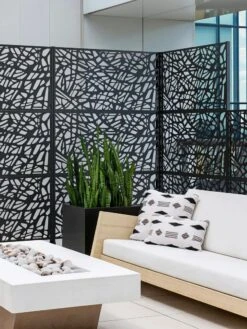 Veradek 3-Panel Privacy Screen Set, Web -Garden Tool Store 8599206 10V tif