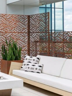 Veradek 2-Panel Privacy Screen Set, Flowleaf -Garden Tool Store 8599212 06V tif