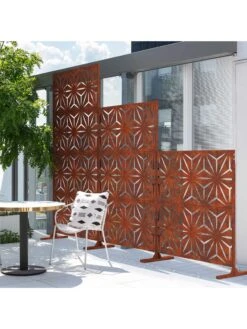 Veradek 2-Panel Privacy Screen Set, Star 17 Veradek 2-Panel Privacy Screen Set, Star -Garden Tool Store 8599214 04v