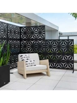 Veradek 2-Panel Privacy Screen Set, Star 18 Veradek 2-Panel Privacy Screen Set, Star -Garden Tool Store 8599214 09v