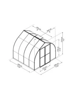 Canopia® By Palram Bella™ Greenhouse, 8' -Garden Tool Store 8599337 08v