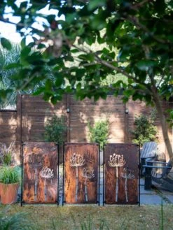 Queen Anne's Lace Corten Steel Screen -Garden Tool Store 8609526 6301 tif