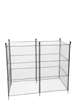 Tall Chicken Wire Critter Fence With Gate -Garden Tool Store 8611020 1264 tif