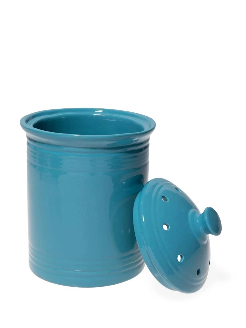 Ceramic Ribbed Compost Crock 4 Ceramic Ribbed Compost Crock - Image 2