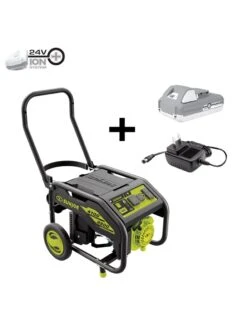 Sun Joe® 4,100/3,300-Running Watt Propane Powered Portable Generator W/24VBattery Starter -Garden Tool Store 8612525 01v