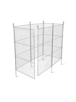 Tall Chicken Wire Critter Fence With Gate -Garden Tool Store 8613260 6052
