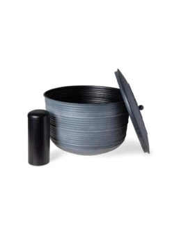 Ribbed Hose Pot With Lid -Garden Tool Store 8613332 5804