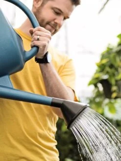 French Blue Watering Can -Garden Tool Store ChrisAhrensSquare 0118 tif