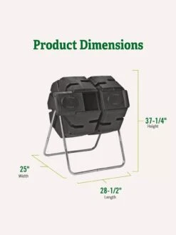 Dual-Batch Compost Tumbler 9 Dual-Batch Compost Tumbler -Garden Tool Store Dual Compost Bin 2